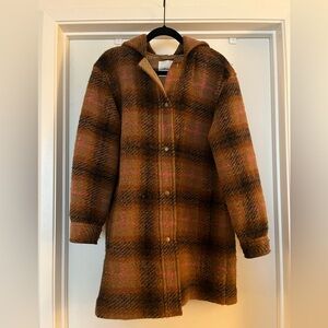 Aritzia Wilfred Free Hollis Plaid Woolblend Jacket Size S